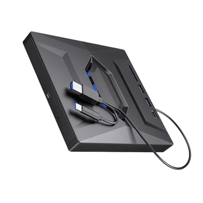 External CD DVD Drive USB Writer Burner Player For PC Laptop Windows Mac Portable Optical Drive Wit
