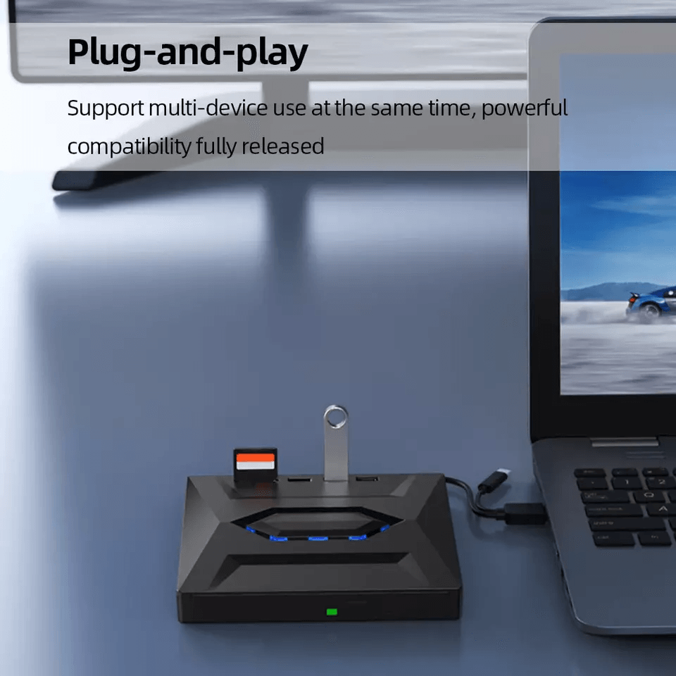 External CD DVD Drive USB Writer Burner Player For PC Laptop Windows Mac Portable Optical Drive Wit