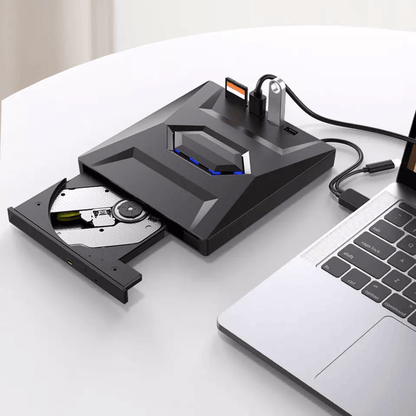 External CD DVD Drive USB Writer Burner Player For PC Laptop Windows Mac Portable Optical Drive Wit