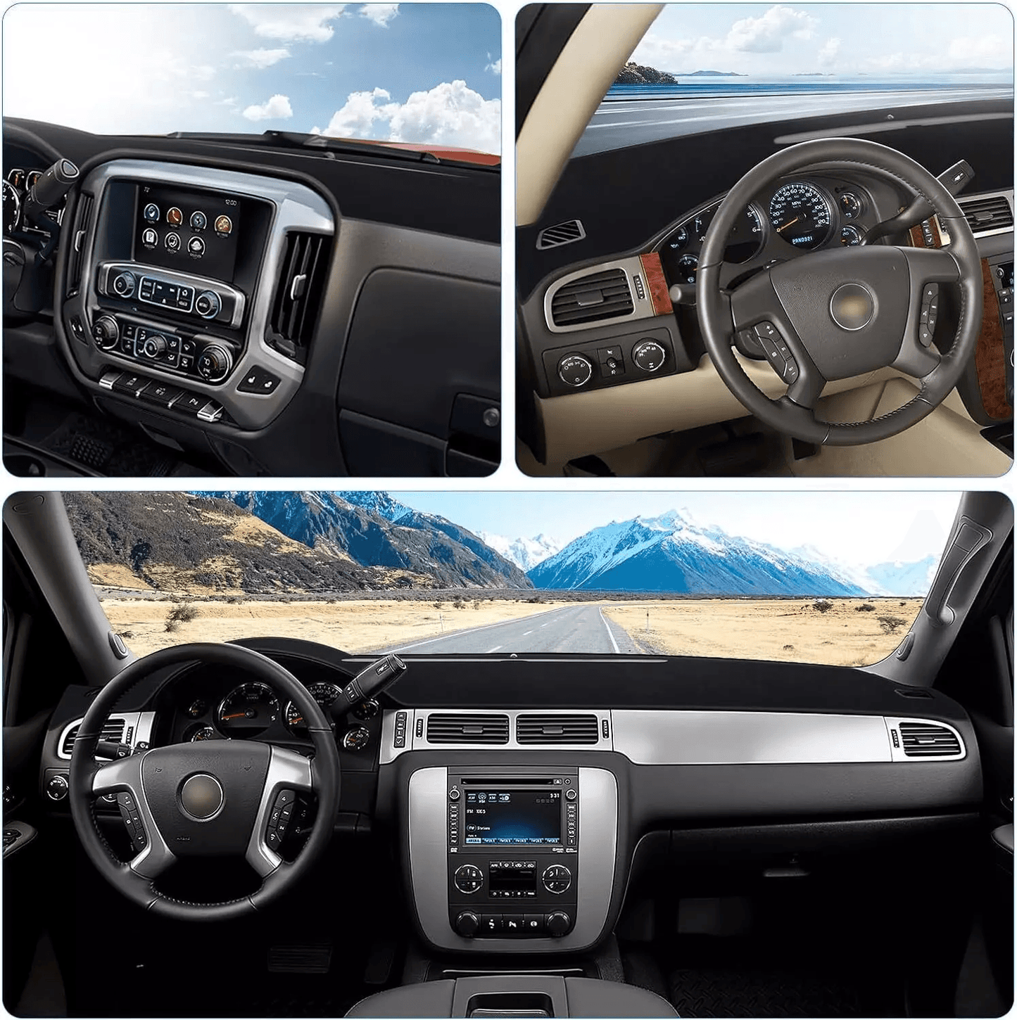 Fit For Chevy SilveradoTahoeSuburban 20072014 Dashboard Pad Cover Mat UV Protection Dash Mat With O 11