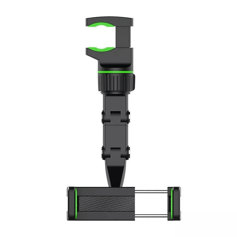 Car Rearview Mirror Rotation Adjustable Phone Holder Mount Multifunction Clip Stand For GPS Navigat 7