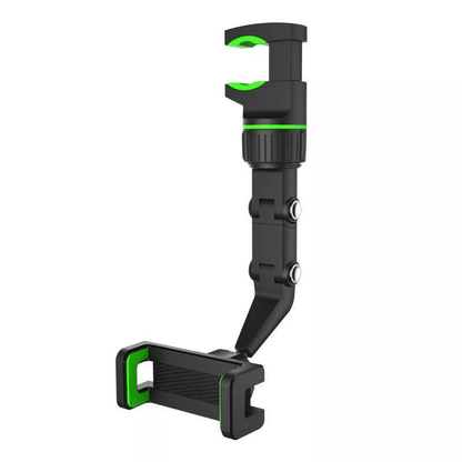 Car Rearview Mirror Rotation Adjustable Phone Holder Mount Multifunction Clip Stand For GPS Navigat 9