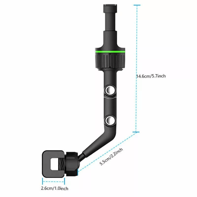 Car Rearview Mirror Rotation Adjustable Phone Holder Mount Multifunction Clip Stand For GPS Navigat 10