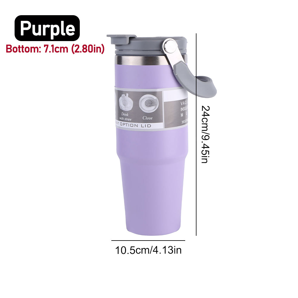 30oz Vacuum Insulated Cup  DoubleLayer Stainless Steel Water Bottle For Hot  Cold Drinks 4