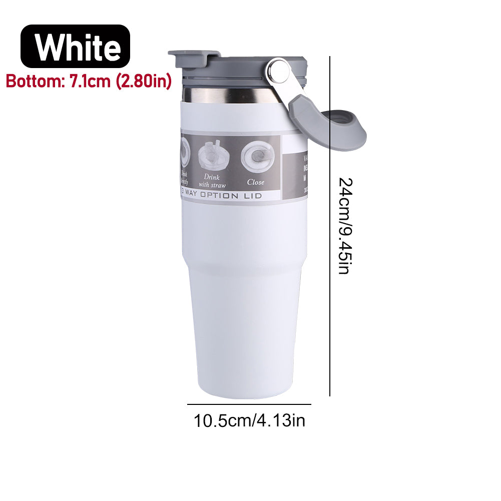 30oz Vacuum Insulated Cup  DoubleLayer Stainless Steel Water Bottle For Hot  Cold Drinks 6