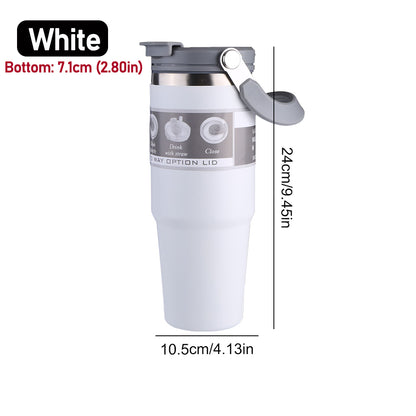 30oz Vacuum Insulated Cup  DoubleLayer Stainless Steel Water Bottle For Hot  Cold Drinks 6