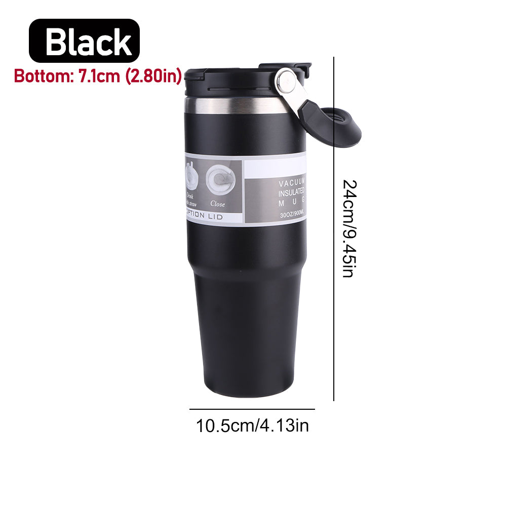 30oz Vacuum Insulated Cup  DoubleLayer Stainless Steel Water Bottle For Hot  Cold Drinks 7