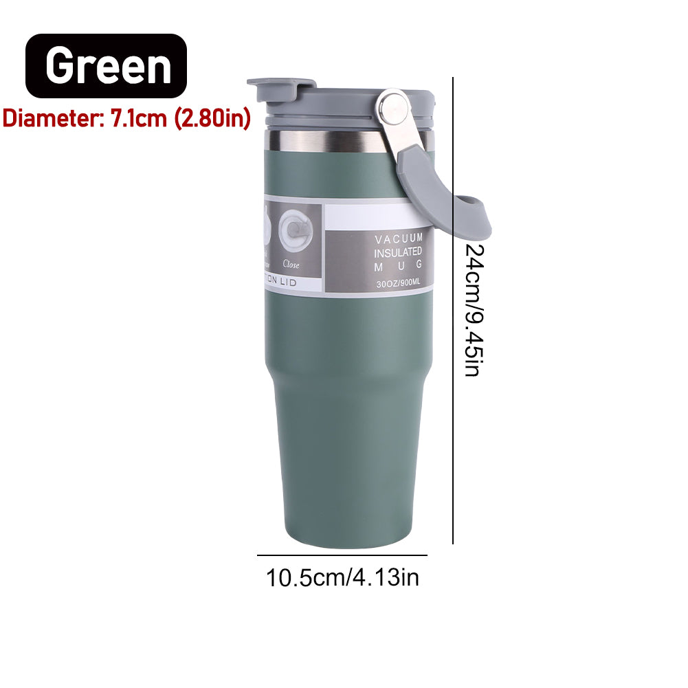 30oz Vacuum Insulated Cup  DoubleLayer Stainless Steel Water Bottle For Hot  Cold Drinks 8