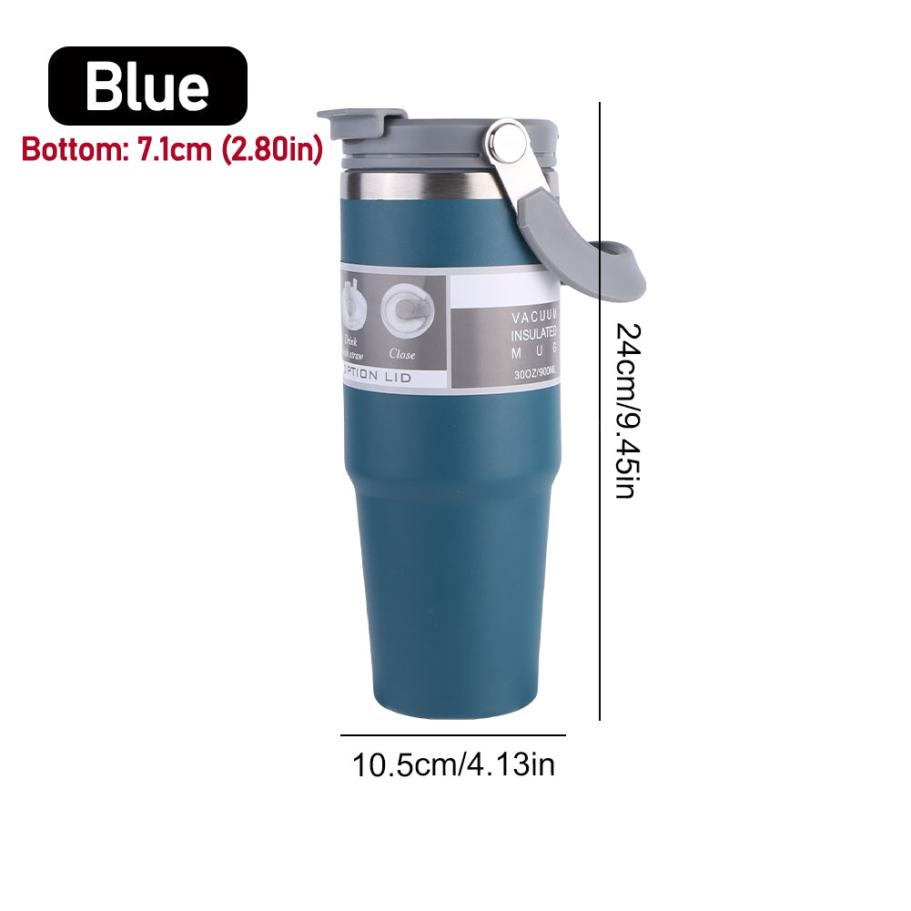30oz Vacuum Insulated Cup  DoubleLayer Stainless Steel Water Bottle For Hot  Cold Drinks 9