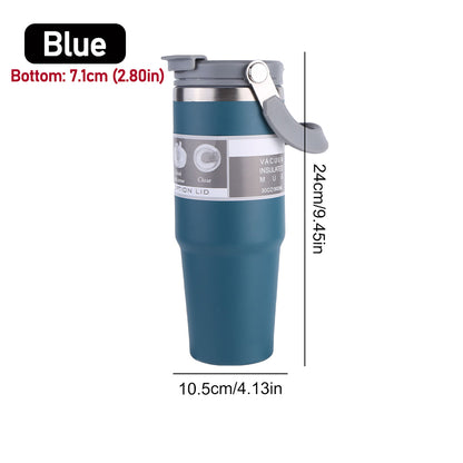 30oz Vacuum Insulated Cup  DoubleLayer Stainless Steel Water Bottle For Hot  Cold Drinks 9