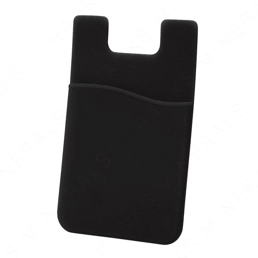 5Pack Adhesive Silicone Phone Wallet  Credit Card Holder Pocket Sticker For Smartphones Black 7