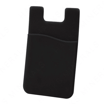5Pack Adhesive Silicone Phone Wallet  Credit Card Holder Pocket Sticker For Smartphones Black 7