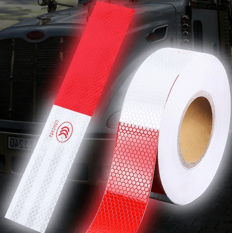 Red White Reflective Conspicuity Tape For Trailer Safety Warning Sign Auto Truck Strip With Waterpr 5