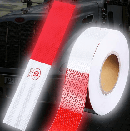 Red White Reflective Conspicuity Tape For Trailer Safety Warning Sign Auto Truck Strip With Waterpr 5