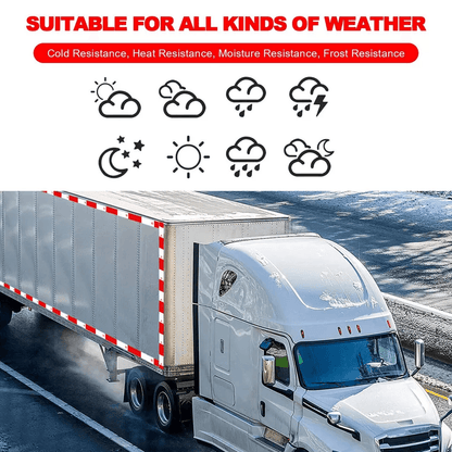 Red White Reflective Conspicuity Tape For Trailer Safety Warning Sign Auto Truck Strip With Waterpr 1