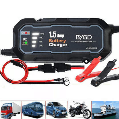 Smart Car Battery Charger, Automatic Trickle Maintainer