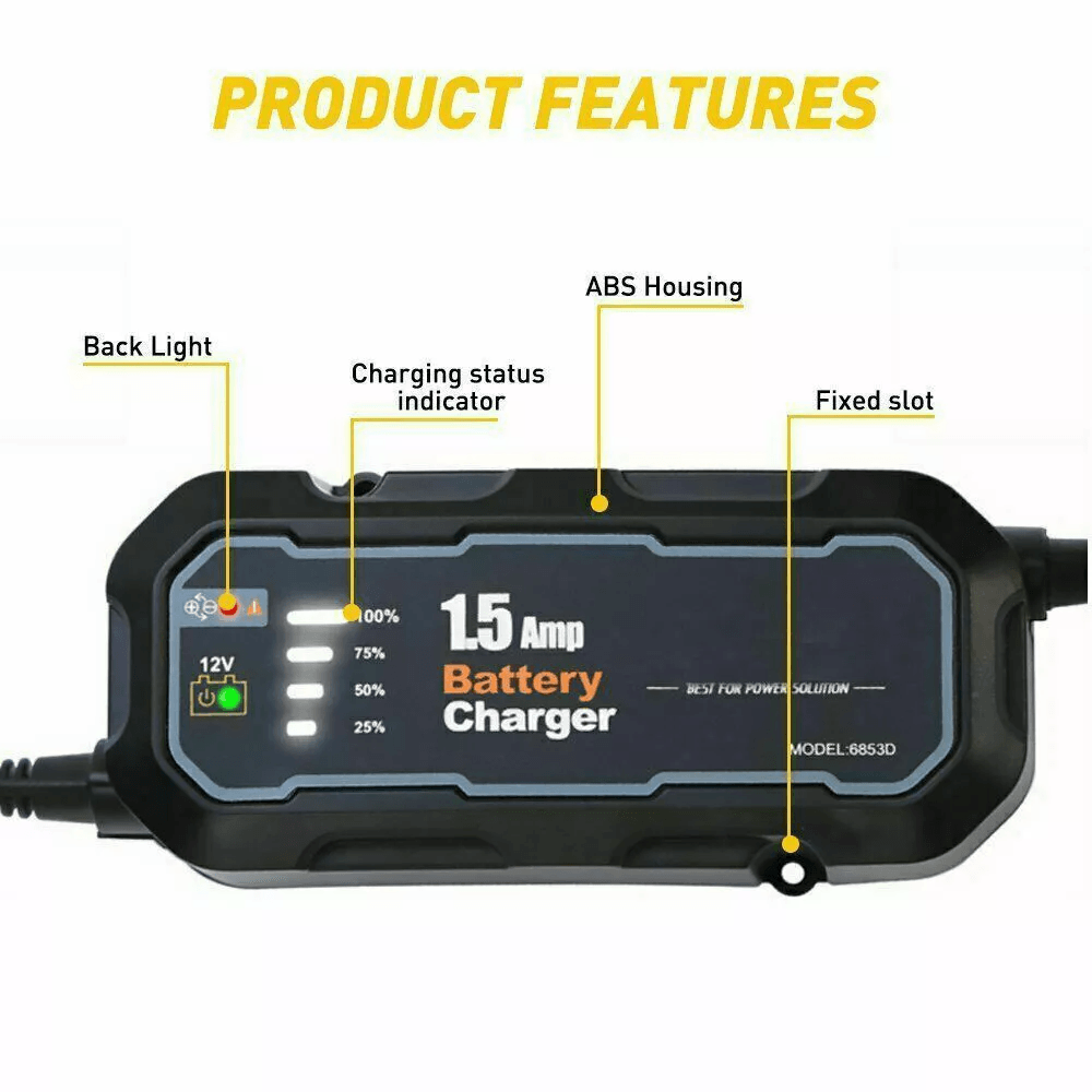 Smart Car Battery Charger Automatic Trickle Maintainer 1