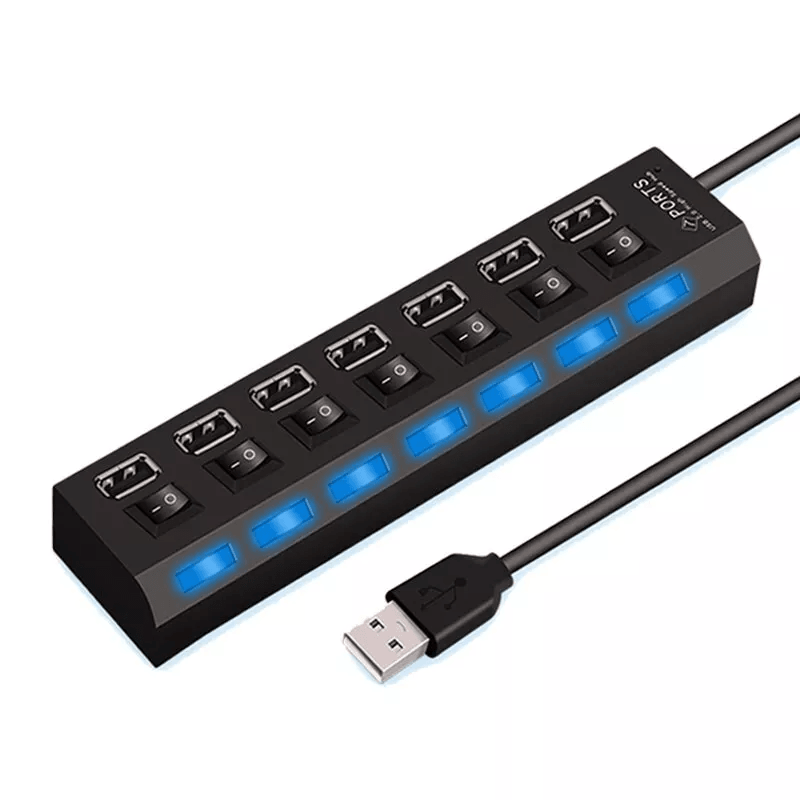 USB Hub High Speed Splitter Adapter for PC Laptop Desktop Mac