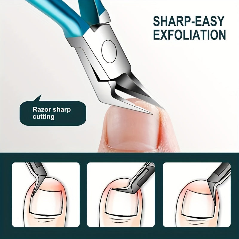 Professional Manicure Dead Skin Pliers – Stainless Steel Bevel Scissors for Precise Nail Care