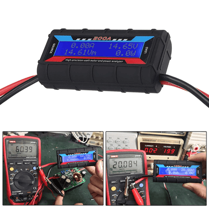 DC Digital Monitor LCD Volt Amp Meter Analyzer For RC Car Solar Battery Power 1