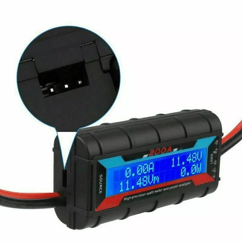 DC Digital Monitor LCD Volt Amp Meter Analyzer for RC Car Solar Battery Power
