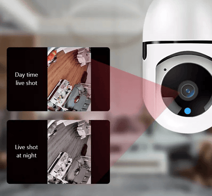 Light Bulb Camera WiFi Smart Wireless Security IR Night Vision With Motion Alerts TwoWay Audio For  1