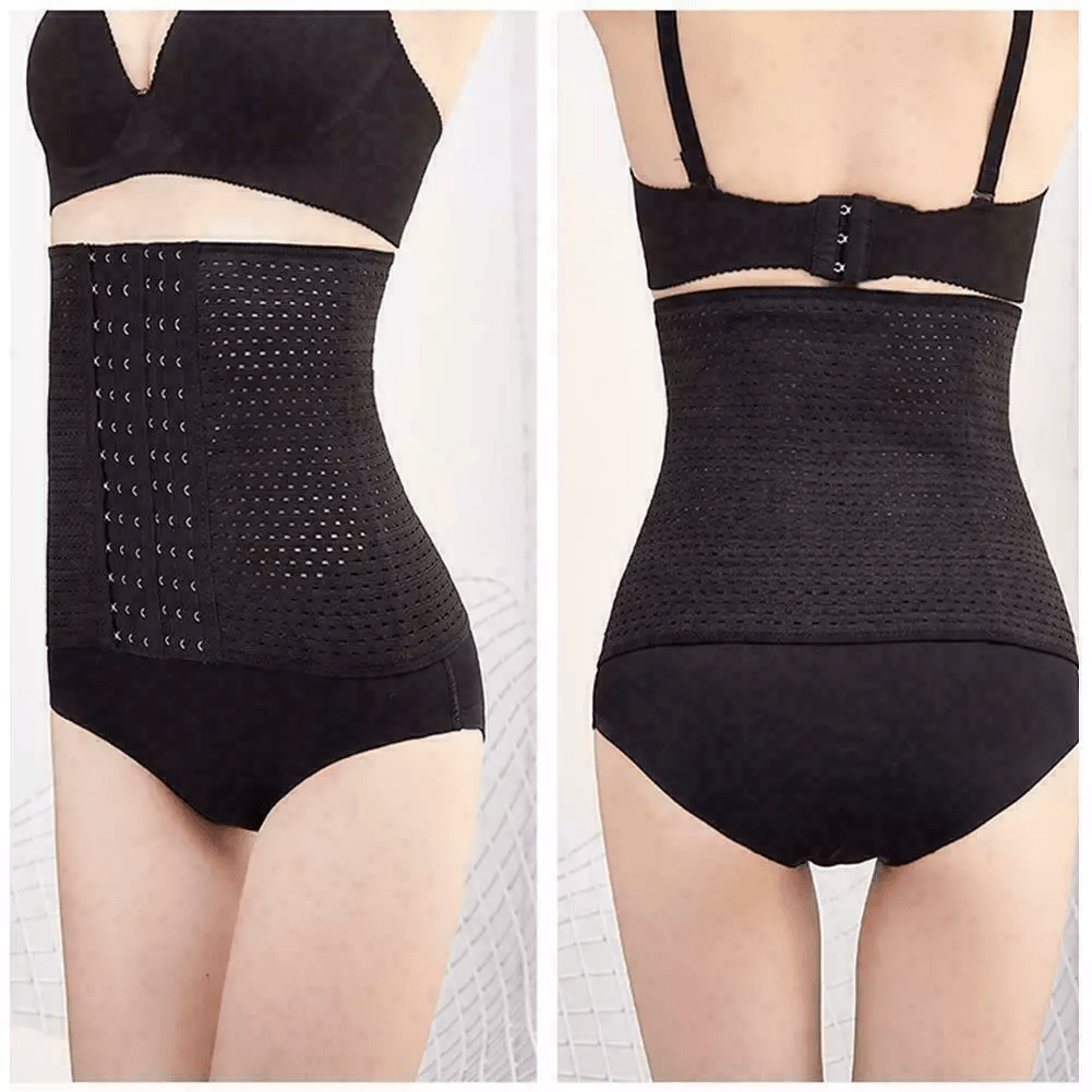 Corset Waist Trainer for Women – Underbust Body Shaper Cincher Tummy Control Belt for Slimming and Postpartum Recovery