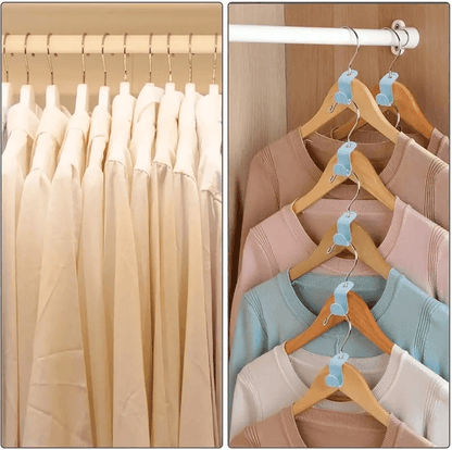 Clothes Hanger Connector Hooks Closet Hangers Organizer Space Saving Clip For Wardrobe Storage And  2
