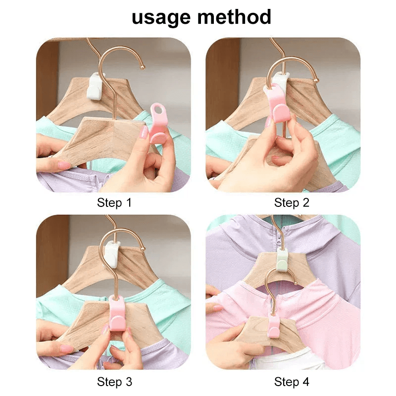Clothes Hanger Connector Hooks Closet Hangers Organizer Space Saving Clip For Wardrobe Storage And  15