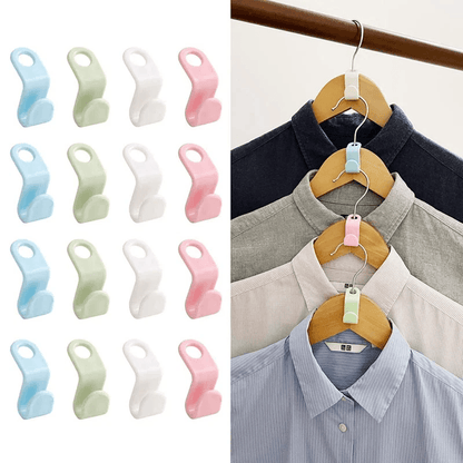 Clothes Hanger Connector Hooks Closet Hangers Organizer Space Saving Clip For Wardrobe Storage And  11