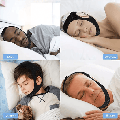Anti Snoring Chin Strap Sleep Apnea Belt Snore Stopper Jaw Support Solution 3