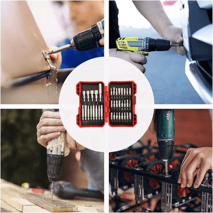 Impact Screwdriver Bit Set With Magnetic Nut Drivers Torx Phillips Hex Slotted For Power Drills 3