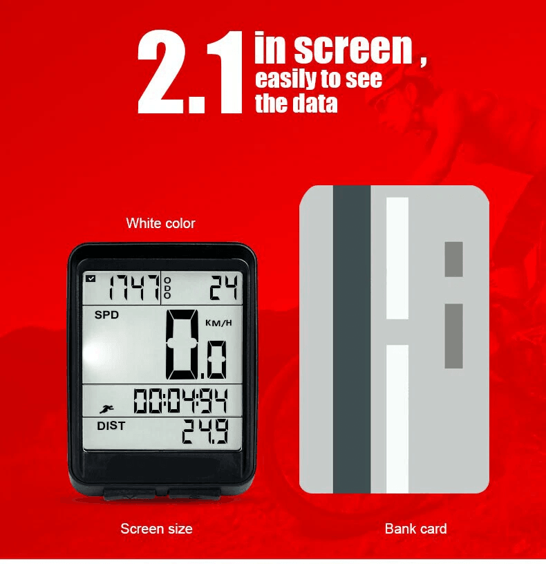 Bike Bicycle Speedometer Cycle Digital Odometer Computer  Waterproof LCD Wireless Cycling Computer  15