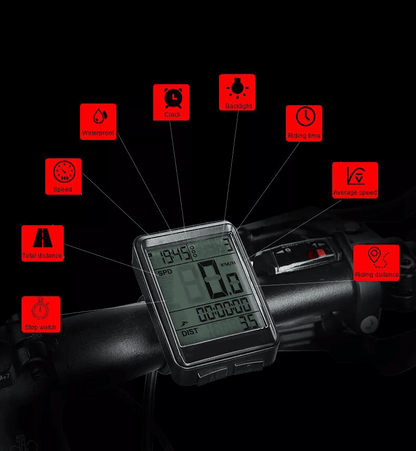 Bike Bicycle Speedometer Cycle Digital Odometer Computer  Waterproof LCD Wireless Cycling Computer  5