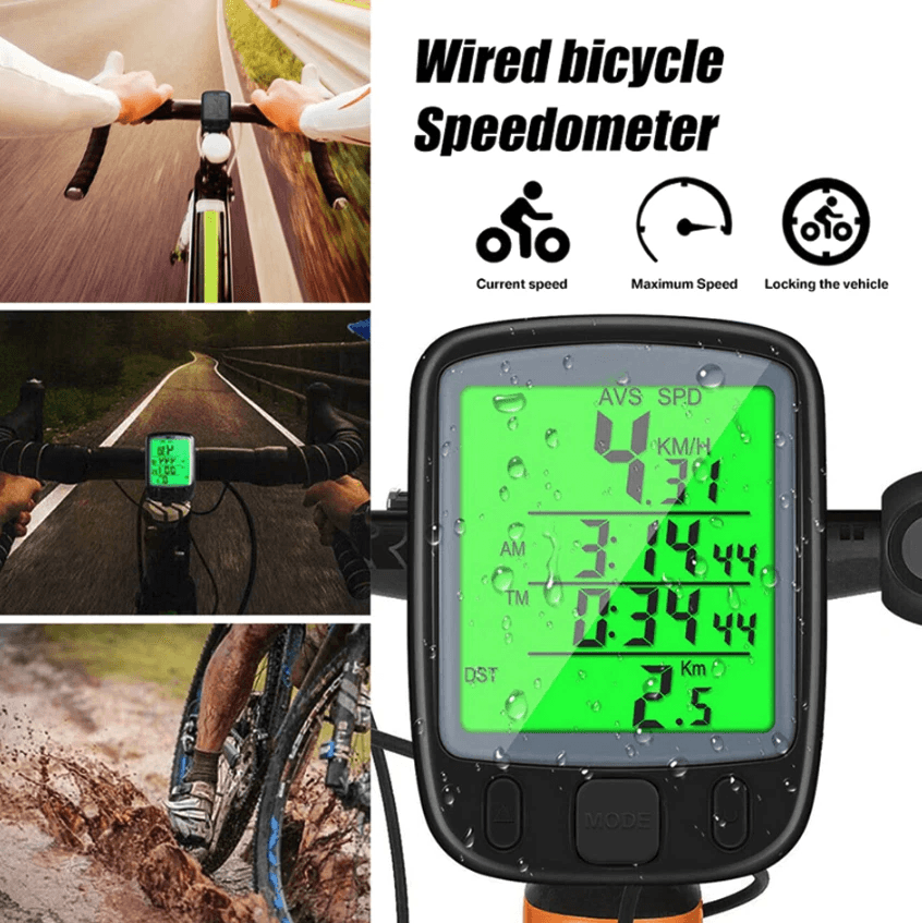 Bike Bicycle Speedometer Cycle Digital Odometer Computer  Waterproof LCD Wireless Cycling Computer  1