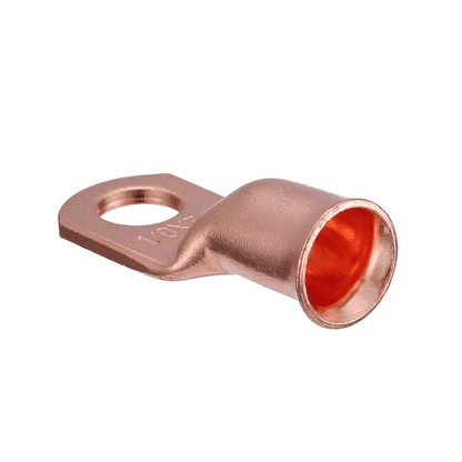 AWG Gauge Copper Lugs W BLACK  RED Heat Shrink Ring Terminals Wire Crimp Connectors For Battery Inv 11