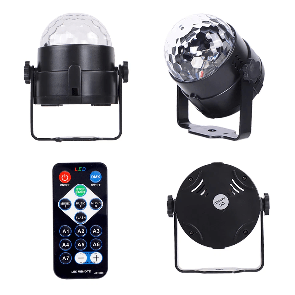 Disco Party Lights Strobe LED DJ Ball Bulb Sound Activated Dance Lamp For Party  Home Decor 3