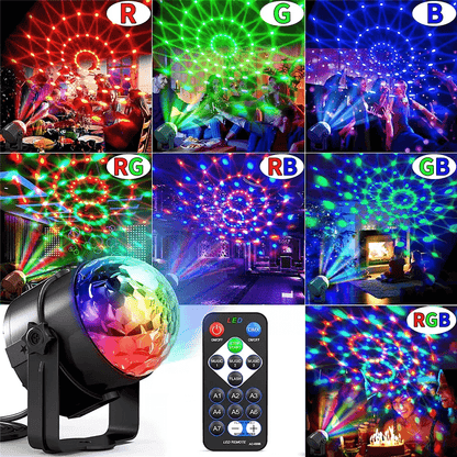 Disco Party Lights Strobe LED DJ Ball Bulb Sound Activated Dance Lamp For Party  Home Decor 2