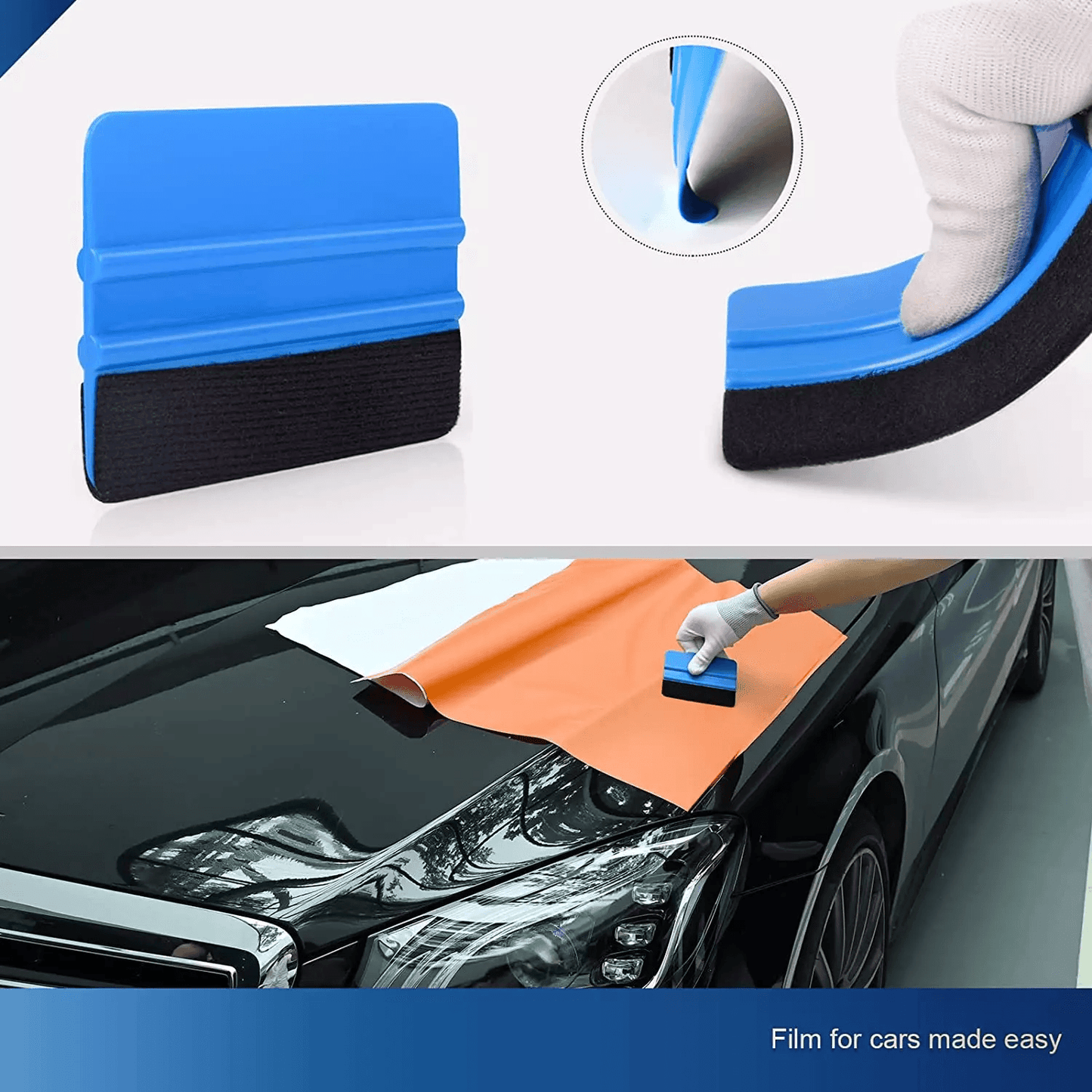 29 PCS Window Tint Tools Kit for Car Auto Film Installation Wrap Squeegee Scraper Set with Cutter, Blades, and Felt Edge