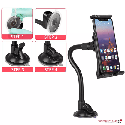 Universal Car Windshield Holder  Desktop Mount For Cellphone Tablet GPS Strong Suction Adjustable A 4
