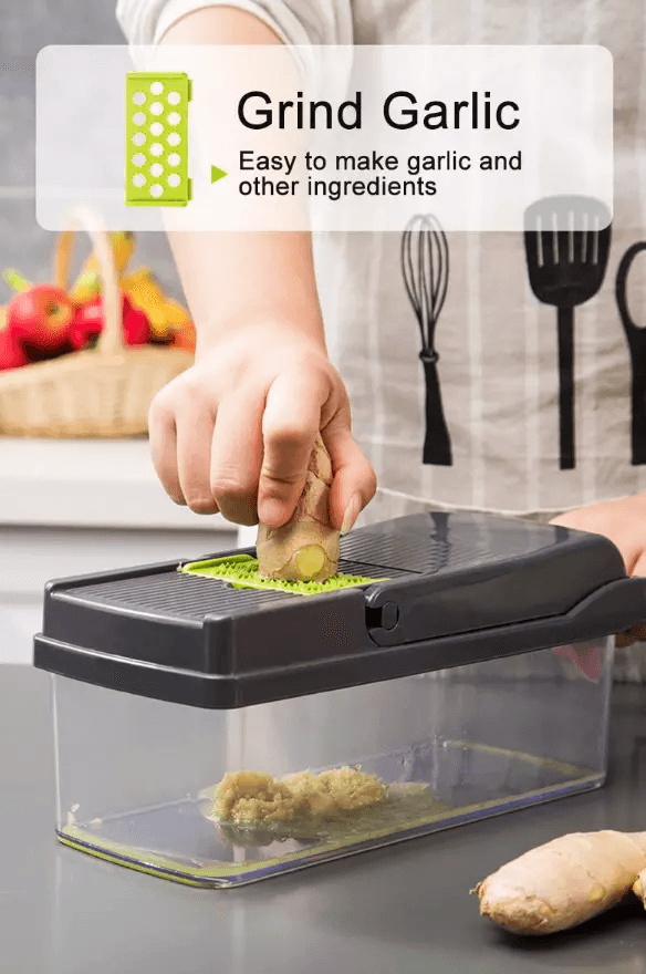 Vegetable Fruit Chopper And Cutter Onion Veggie Dicer Slicer Kitchen Set With Stainless Steel Blade 3