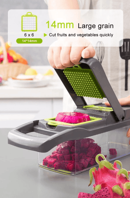 Vegetable Fruit Chopper And Cutter Onion Veggie Dicer Slicer Kitchen Set With Stainless Steel Blade 10