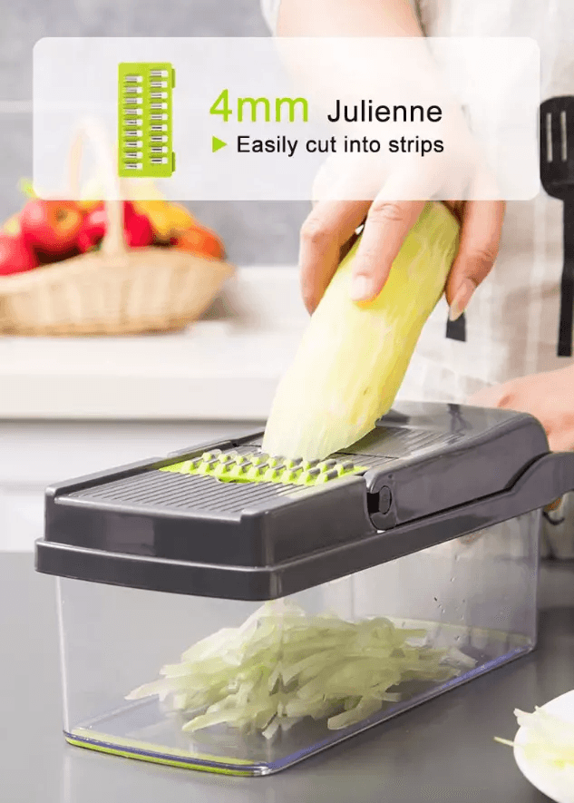 Vegetable Fruit Chopper And Cutter Onion Veggie Dicer Slicer Kitchen Set With Stainless Steel Blade 4