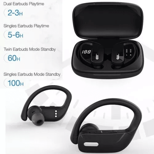 Bluetooth Headset TWS Wireless Earphones With Ear Hook Stereo Earbuds Headphones Sweatproof And Lon 3