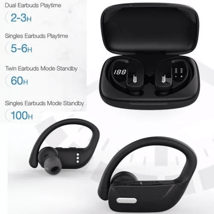 Bluetooth Headset TWS Wireless Earphones With Ear Hook Stereo Earbuds Headphones Sweatproof And Lon 3
