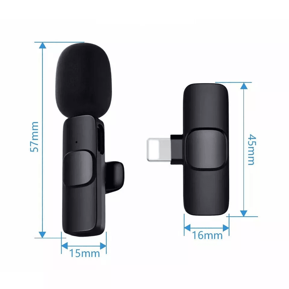 Mini Wireless Lavalier Mic Audio Video Recording Microphone For IPhone Vlogging  Interviews 2