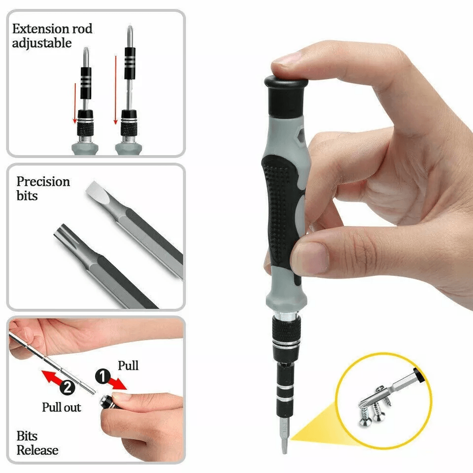 Precision Magnetic Screwdriver Kit For IPhone MacBook Watch  Electronics Repair 4