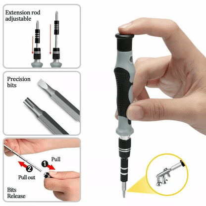 Precision Magnetic Screwdriver Kit For IPhone MacBook Watch  Electronics Repair 4