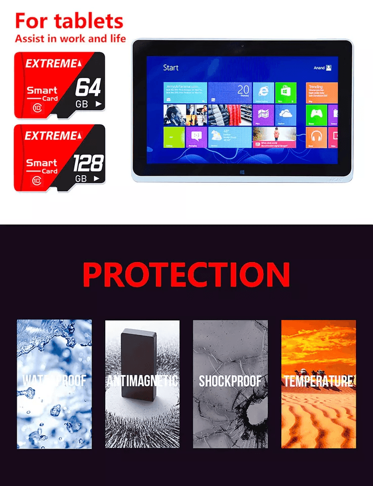 TF Card Ultra Class High Speed Memory For Micro SD Card Fast Read Write For Phones Cameras Laptops  3