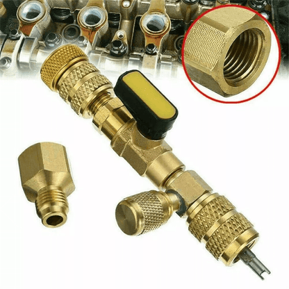 HVAC Tool AC Schrader Valve Core Remover Installer Dual Size SAE Port Brass Tool For Refrigerant Ac 7